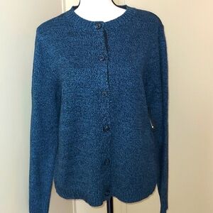 I Heart Ronson Blue and Black Sweater Cardigan